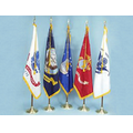 8' Pole & 3' x 5' Flag - Military Indoor Presentation Set